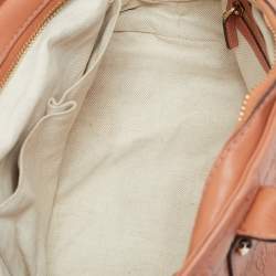 Pre Owned Gucci Brown Guccissima Leather Heart Bit Satchel