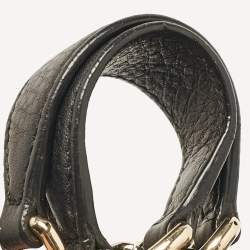 Pre Owned Gucci Black Leather Medium Chain Soho Tote