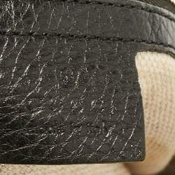 Pre Owned Gucci Black Leather Medium Chain Soho Tote