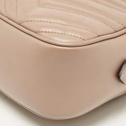 Pre Owned حقيبة كتف غوتشي جي جي مارمونت كاميرا جلد ماتيلاس بيج صغيرة