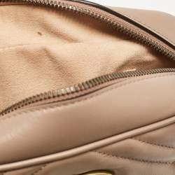 Pre Owned حقيبة كتف غوتشي جي جي مارمونت كاميرا جلد ماتيلاس بيج صغيرة