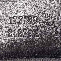 Pre Owned Gucci Black Leather Medium Babouska Indy Hobo