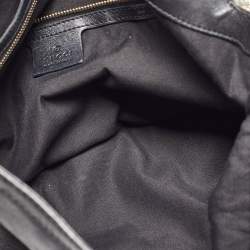 Pre Owned Gucci Black Leather Medium Babouska Indy Hobo