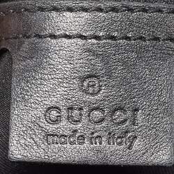 Pre Owned Gucci Black Leather Medium Babouska Indy Hobo