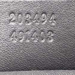 Pre Owned Gucci Grey/Black GG Crystal Canvas and Leather Bardot Joy Hobo