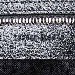 Gucci Black Canvas Leather Jumbo Gg Small Duffle Boston Bag