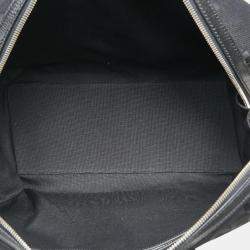 Gucci Black Canvas Leather Jumbo Gg Small Duffle Boston Bag