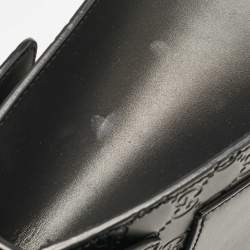 Gucci Black Guccissima Leather Small Padlock Top Handle Bag