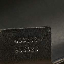 Gucci Black Guccissima Leather Small Padlock Top Handle Bag