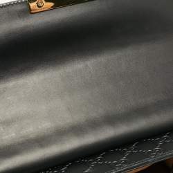 Gucci Black Guccissima Leather Small Padlock Top Handle Bag