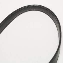 Pre Owned Gucci Black Matelassé Leather Small GG Marmont Shoulder Bag