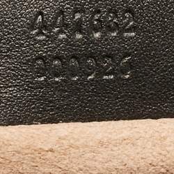 Pre Owned Gucci Black Matelassé Leather Small GG Marmont Shoulder Bag