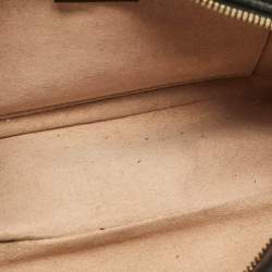 Pre Owned Gucci Black Matelassé Leather Small GG Marmont Shoulder Bag