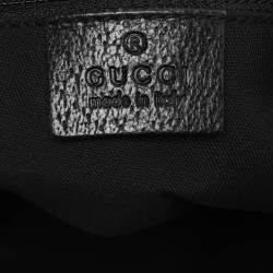 Gucci Black GG Canvas and Leather Small Eclipse Tote