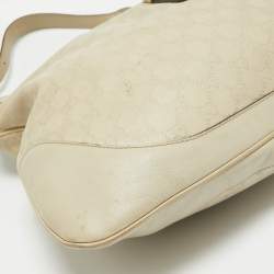 Pre Owned Gucci Cream Guccissima Leather Large New Jackie Hobo