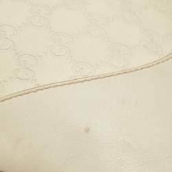 Pre Owned Gucci Cream Guccissima Leather Large New Jackie Hobo