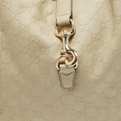 Pre Owned Gucci Cream Guccissima Leather Large New Jackie Hobo