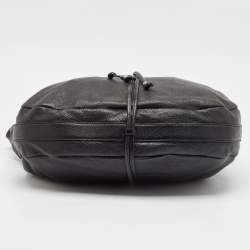 Pre Owned Gucci Black Leather Large Jungle Shoulder Bag