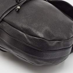 Pre Owned Gucci Black Leather Large Jungle Shoulder Bag