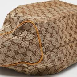 مملوكة مسبقًا حقيبة يد توتس غوتشي سوكي  جلد وكانفاس GG بيج / أحمر متوسطة