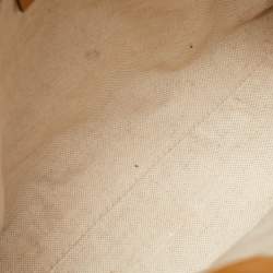 مملوكة مسبقًا حقيبة يد توتس غوتشي سوكي  جلد وكانفاس GG بيج / أحمر متوسطة