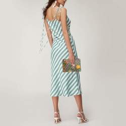 Pre Owned Gucci Red/Multicolor GG Supreme Canvas Tian Zip Pouch