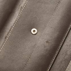 Gucci Brown/Beige GG Canvas and Leather Web Flap Continental Wallet