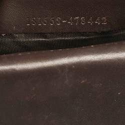 Gucci Brown/Beige GG Canvas and Leather Web Flap Continental Wallet