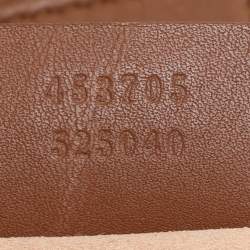 Pre Owned Gucci Beige/Brown GG Supreme Canvas and Leather Soft Tote