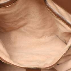 Pre Owned Gucci Beige/Brown GG Supreme Canvas and Leather Soft Tote