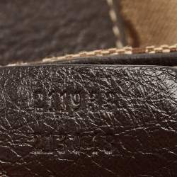 Pre Owned Gucci Beige/Brown GG Canvas and Leather New Ladies Web Hobo