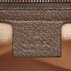 Gucci Brown Leather Totem Butterfly Jewel Handbag