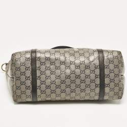 مملوكة مسبقًا Gucci Black/Grey GG Crystal Canvas and Leather Medium Joy Tote