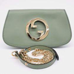 Gucci Green Leather Blondie Shoulder Bag