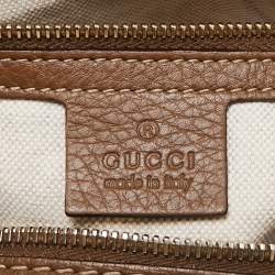 Pre Owned Gucci Beige/Multicolor Canvas and Leather Medium Floral Joy Boston Bag