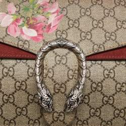 مملوكة مسبقًا حقيبة كتف غوتشي طباعة زهور سوبر ميني ديونيسوس سوبريم GG متعددة الألوان/ بيج