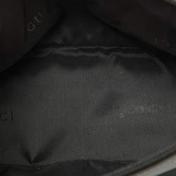 Pre Owned Gucci Black Leather Vintage Mini Boat Shoulder Bag