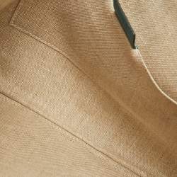 Pre Owned Gucci Teal Blue Leather Bamboo Braided Tassel Zip Clutch