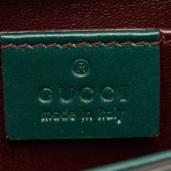 Gucci Green Leather Zumi Top Handle Bag