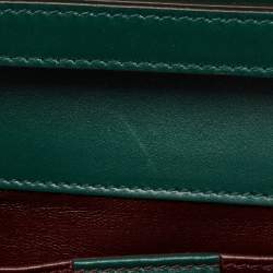 Gucci Green Leather Zumi Top Handle Bag