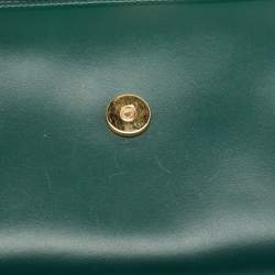 Gucci Green Leather Zumi Top Handle Bag