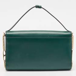 Gucci Green Leather Zumi Top Handle Bag