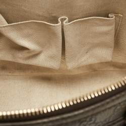 Pre Owned Gucci Dark Brown Guccissima Leather Catherine Dome Satchel