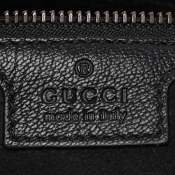 Gucci Black Leather Aphrodite Hobo