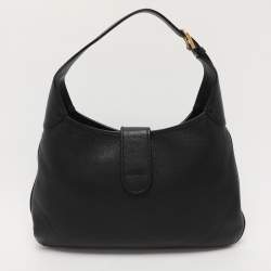 Gucci Black Leather Aphrodite Hobo