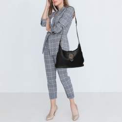 Gucci Black Leather Aphrodite Hobo