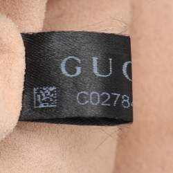 Pre Owned Gucci Brown/Beige GG Supreme Canvas and Leather Mini Ophidia Round Bag