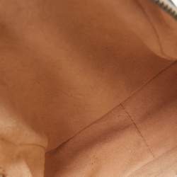 Pre Owned Gucci Off White Matelassé Leather Mini GG Marmont Shoulder Bag