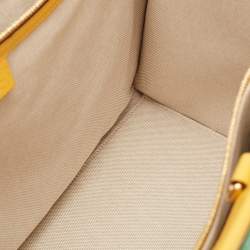 مملوكة مسبقًا Gucci Multicolor Square G Embroidered Fabric Capri Striped Tote