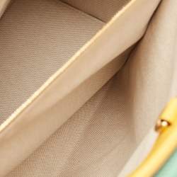 مملوكة مسبقًا Gucci Multicolor Square G Embroidered Fabric Capri Striped Tote